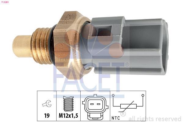 Sonde de température, liquide de refroidissement FACET ref. 7.3281