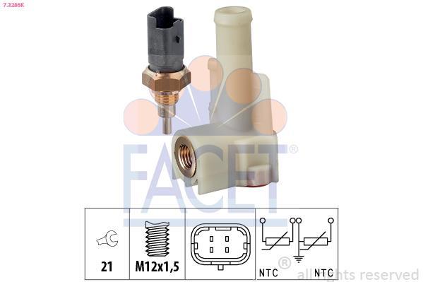 Sensor de temperatura motor FACET 7.3286K