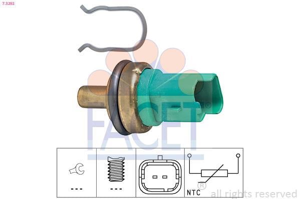 Sensor, temperatura del refrigerante FACET ref. 7.3292