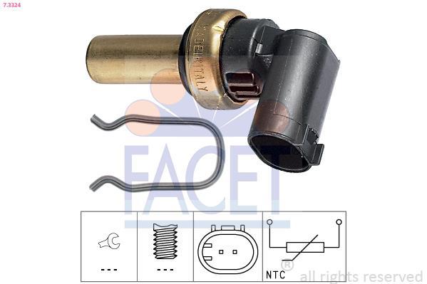 Sensor, temperatura del refrigerante FACET ref. 7.3324