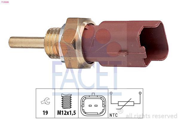 Sonde de température, liquide de refroidissement FACET ref. 7.3326