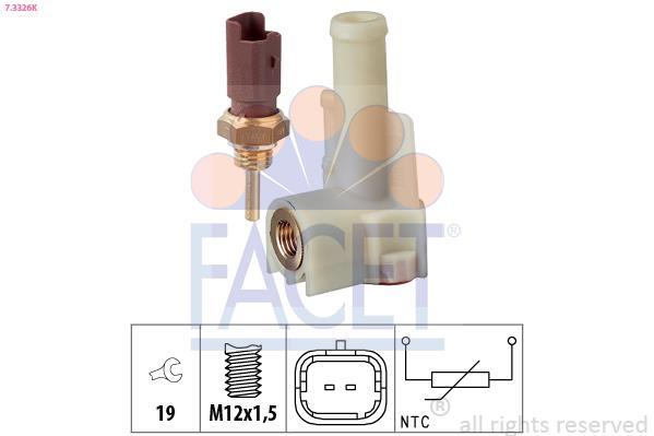 Sensor, temperatura del refrigerante FACET ref. 7.3326K