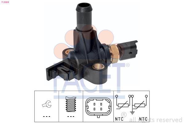 Sensor, temperatura del refrigerante FACET ref. 7.3359
