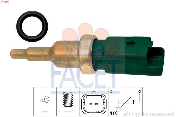 Sensor, temperatura del refrigerante FACET ref. 7.3399