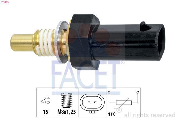 Sensor, temperatura del refrigerante FACET ref. 7.3403