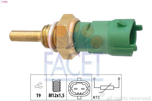 Capteur, température de carburant FACET 7.3408