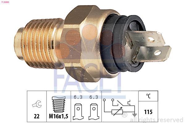 Sensor de temperatura motor FACET ref. 7.3500