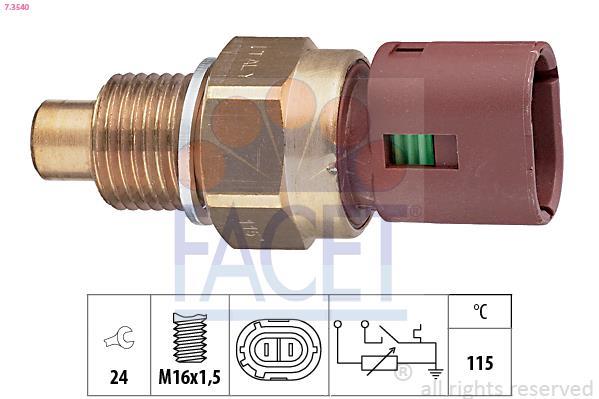 Sonde de température, liquide de refroidissement FACET ref. 7.3540