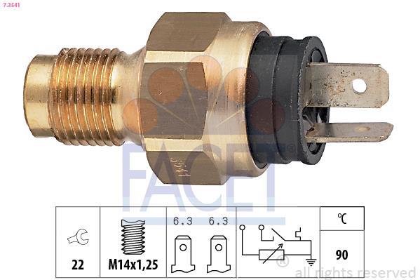 Sensor de temperatura motor FACET ref. 7.3541
