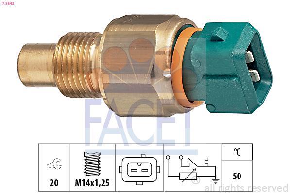 Sonde de température, liquide de refroidissement FACET ref. 7.3542