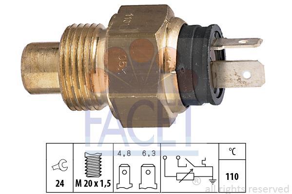 Sonde de température, liquide de refroidissement FACET 7.3545