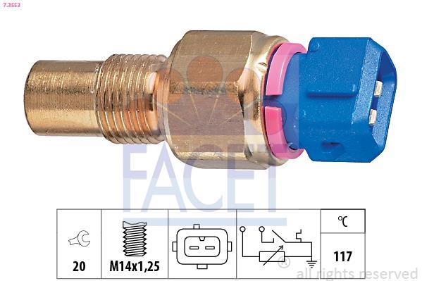 Sonde de température, liquide de refroidissement FACET ref. 7.3553
