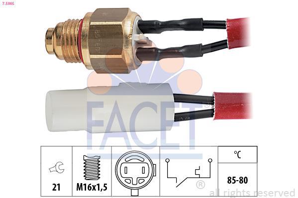 Interrupteur de température, ventilateur de radiateur FACET ref. 7.5065