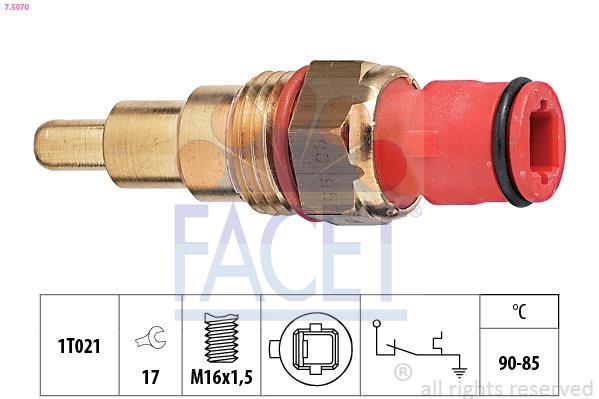 Interrupteur de température, ventilateur de radiateur FACET ref. 7.5070