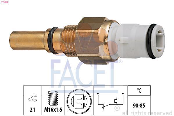 Interrupteur de température, ventilateur de radiateur FACET ref. 7.5090
