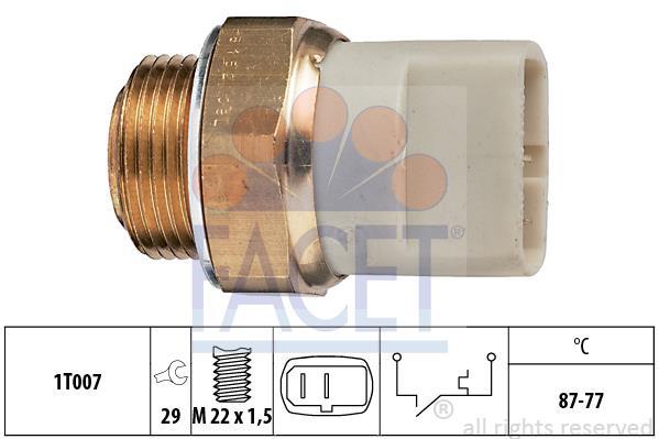 Interrupteur de température, ventilateur de radiateur FACET ref. 7.5152