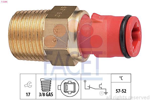 Interrupteur de température, ventilateur de radiateur FACET ref. 7.5206
