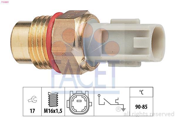 Interrupteur de température, ventilateur de radiateur FACET ref. 7.5223