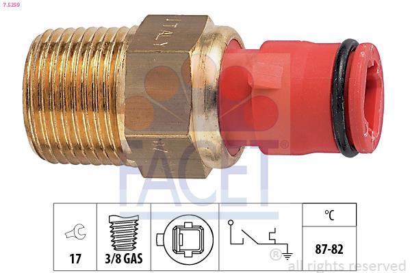 Interrupteur de température, ventilateur de radiateur FACET ref. 7.5259
