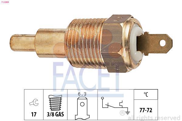 Interrupteur de température, ventilateur de radiateur FACET ref. 7.5269