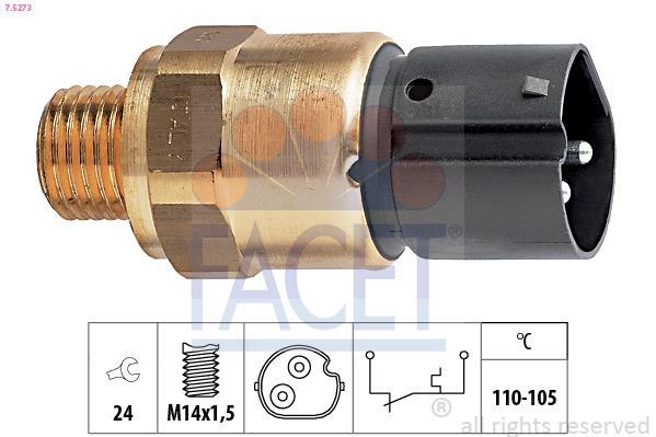 Interrupteur de température, ventilateur de radiateur FACET ref. 7.5273