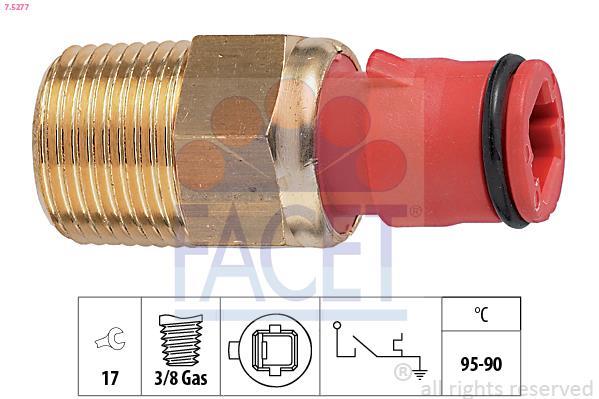 Interrupteur de température, ventilateur de radiateur FACET ref. 7.5277