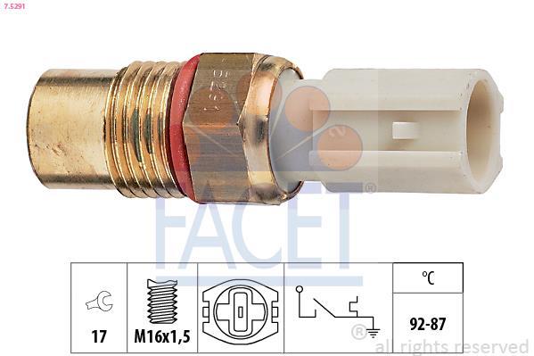 Interrupteur de température, ventilateur de radiateur FACET ref. 7.5291