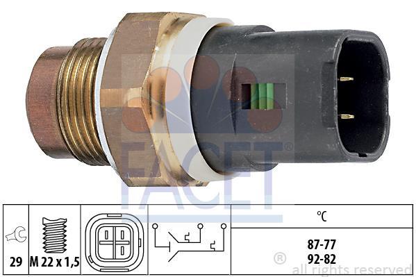 Interrupteur de température, ventilateur de radiateur FACET ref. 7.5675