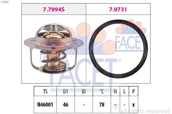 Thermostat d'eau (Calorstat) FACET ref. 7.7993