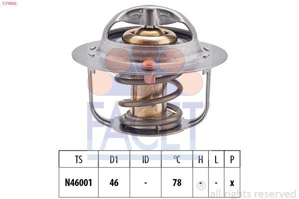 Thermostat d'eau (Calorstat) FACET ref. 7.7994S