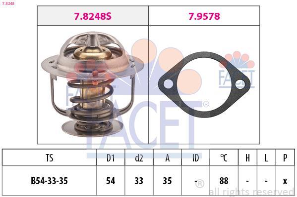 Thermostat d'eau (Calorstat) FACET 7.8248