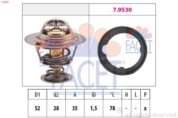 Thermostat d'eau (Calorstat) FACET ref. 7.8267