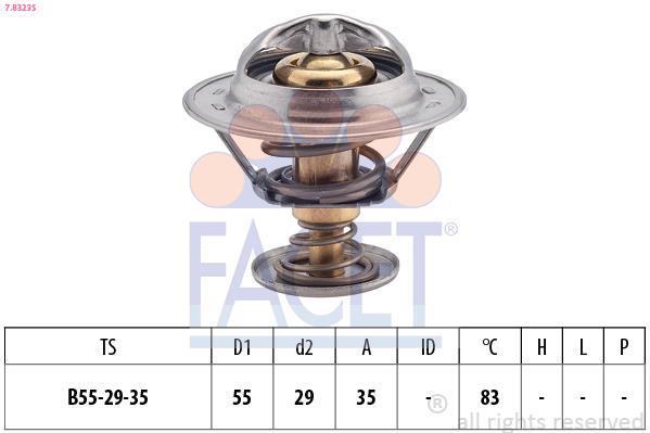 Thermostat d'eau (Calorstat) FACET ref. 7.8323S
