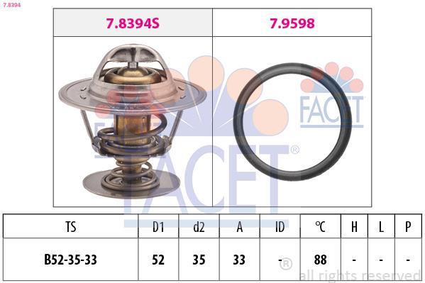 Thermostat d'eau (Calorstat) FACET ref. 7.8394