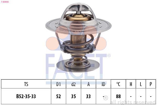 Thermostat d'eau (Calorstat) FACET ref. 7.8394S