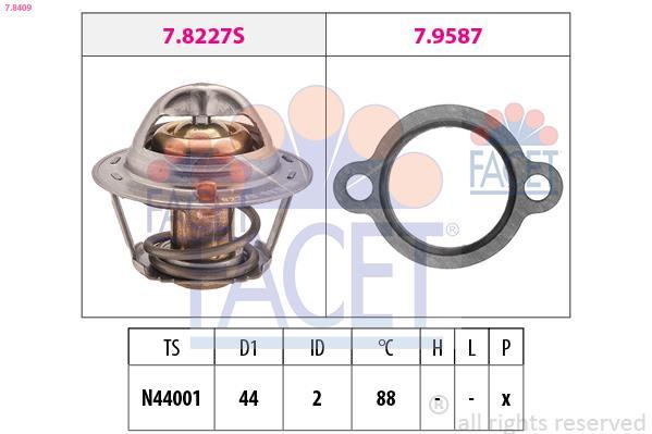 Thermostat d'eau (Calorstat) FACET 7.8409