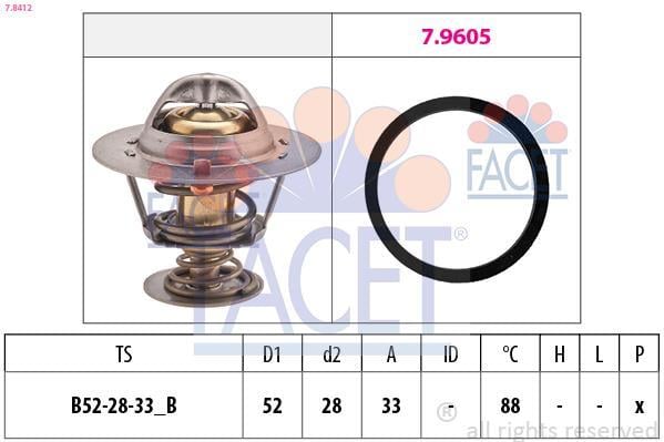 Thermostat d'eau (Calorstat) FACET ref. 7.8412