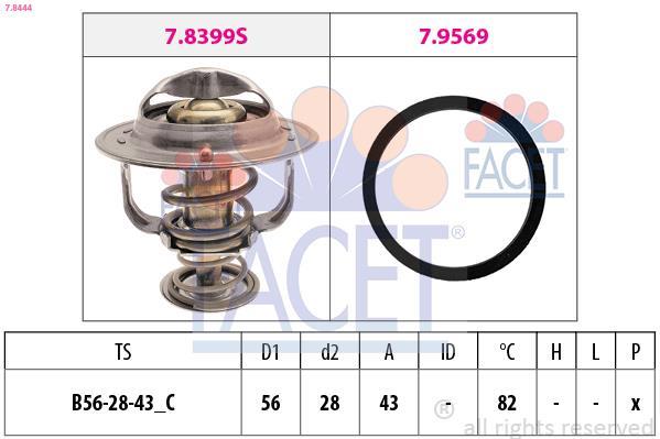 Termostato, refrigerante FACET ref. 7.8444