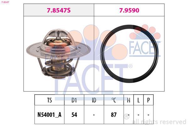 Termostato, refrigerante FACET ref. 7.8547