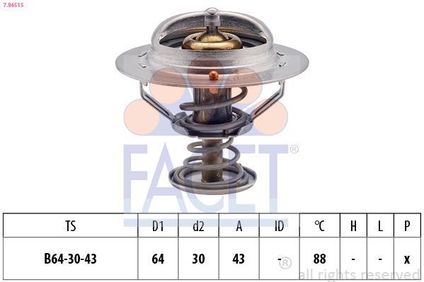 Thermostat d'eau (Calorstat) FACET ref. 7.8651S