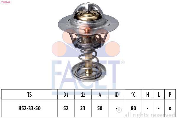 Thermostat d'eau (Calorstat) FACET ref. 7.8674S