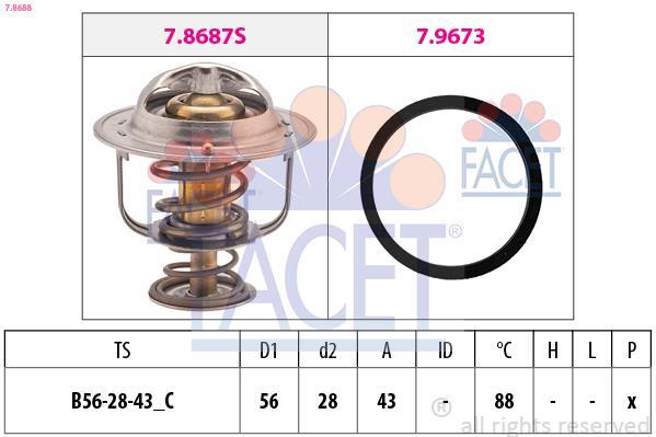 Thermostat d'eau (Calorstat) FACET ref. 7.8688