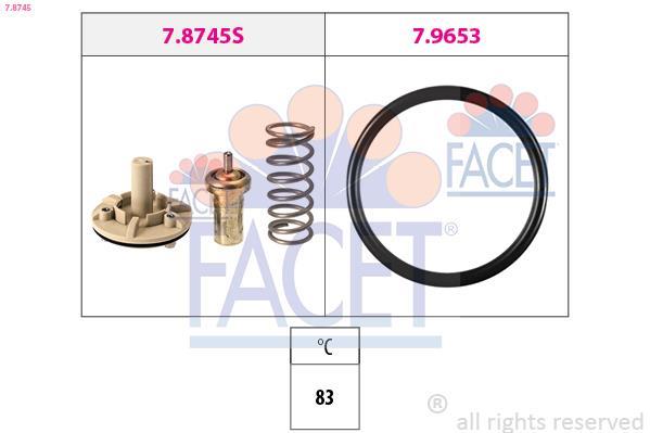 Termostato, refrigerante FACET ref. 7.8745