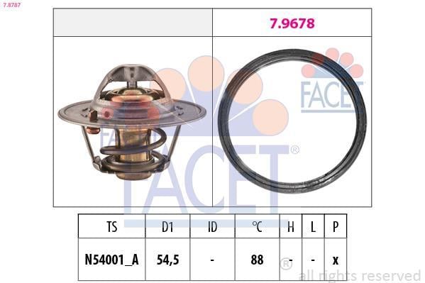 Termostato, refrigerante FACET ref. 7.8787