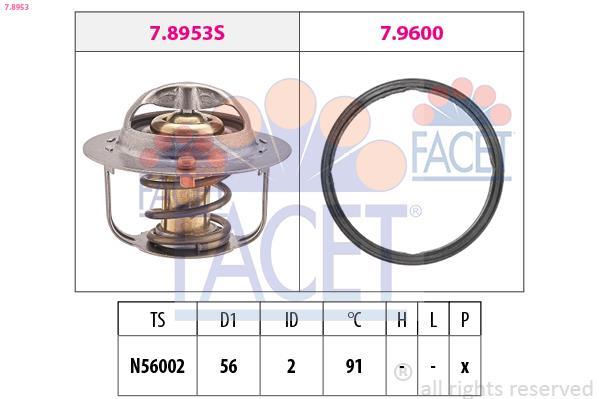 Thermostat d'eau (Calorstat) FACET 7.8953