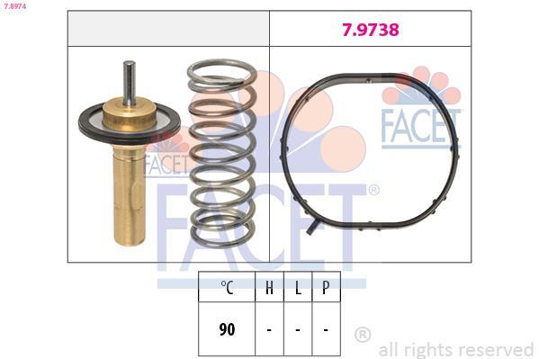 Termostato, refrigerante FACET ref. 7.8974