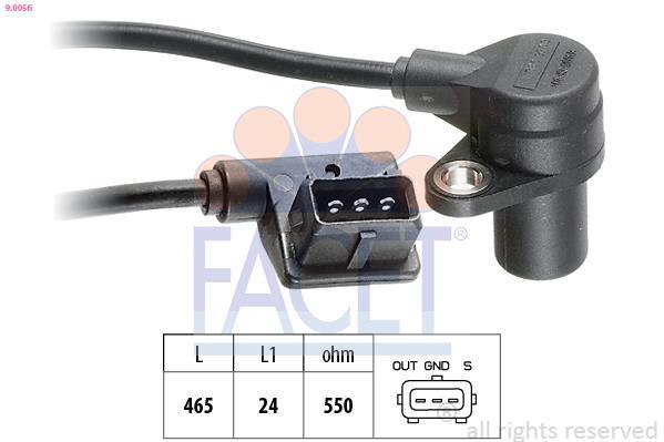 Palpeur de régime, gestion moteur (Capteur PMH) FACET ref. 9.0056