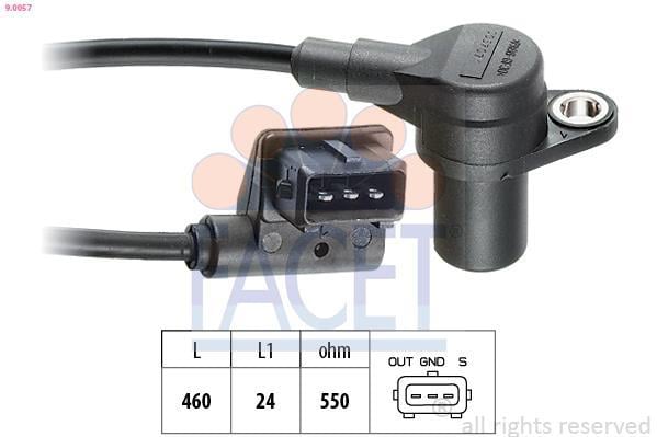 Palpeur de régime, gestion moteur (Capteur PMH) FACET ref. 9.0057