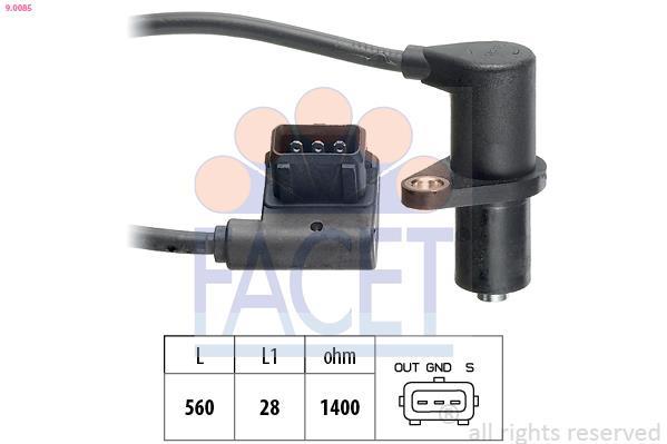 Sensor, posición arbol de levas FACET ref. 9.0085