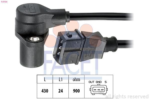 Sensor de revoluciones, control del motor FACET ref. 9.0156